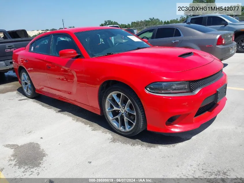 2021 Dodge Charger Gt Rwd VIN: 2C3CDXHG1MH542077 Lot: 39599819