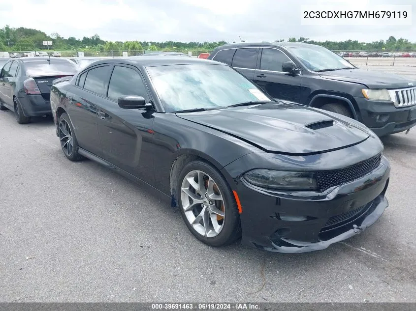 2021 Dodge Charger Gt Rwd VIN: 2C3CDXHG7MH679119 Lot: 39691463