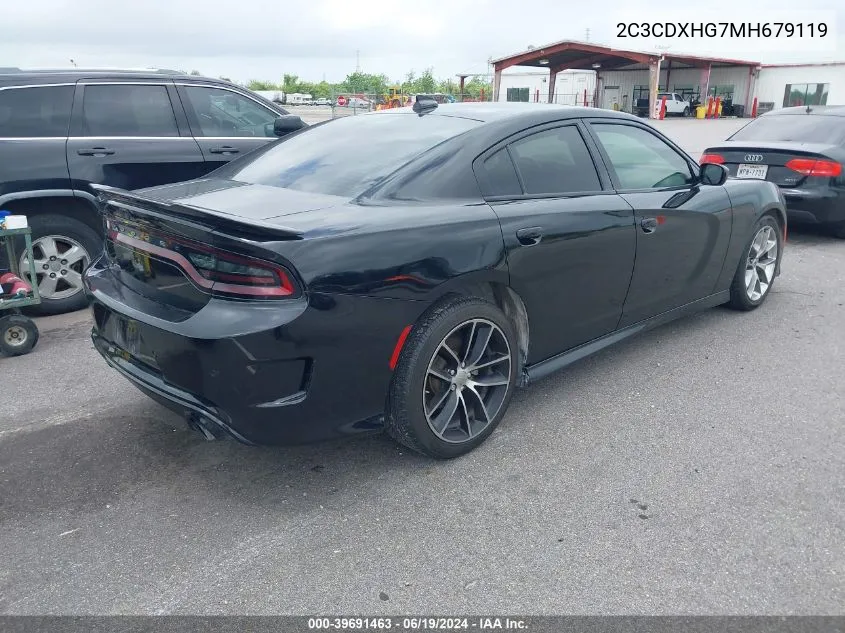 2021 Dodge Charger Gt Rwd VIN: 2C3CDXHG7MH679119 Lot: 39691463