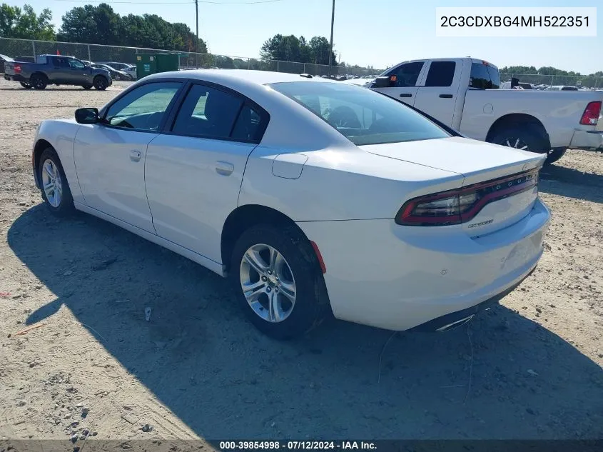 2C3CDXBG4MH522351 2021 Dodge Charger Sxt Rwd