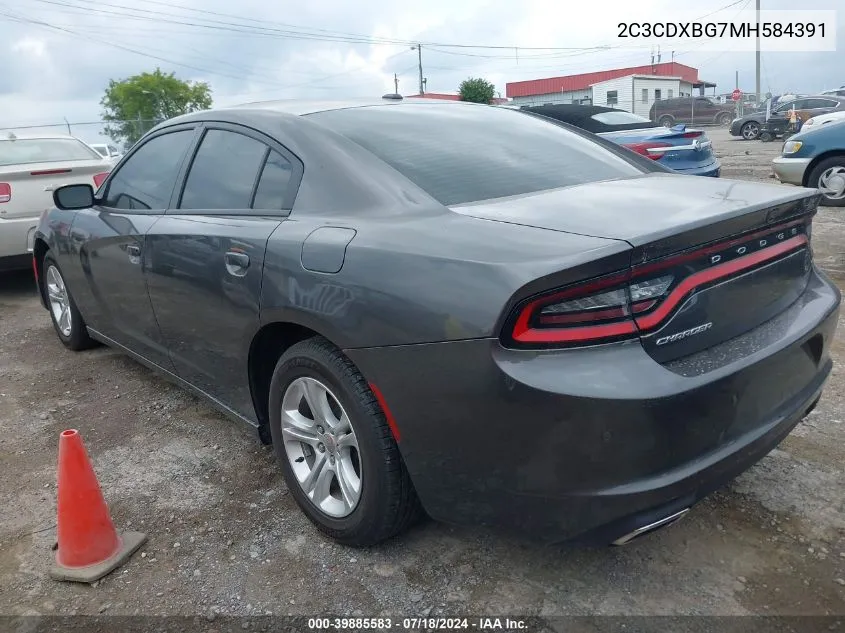 2C3CDXBG7MH584391 2021 Dodge Charger Sxt Rwd