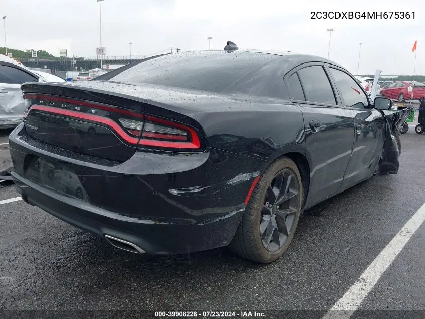 2C3CDXBG4MH675361 2021 Dodge Charger Sxt Rwd