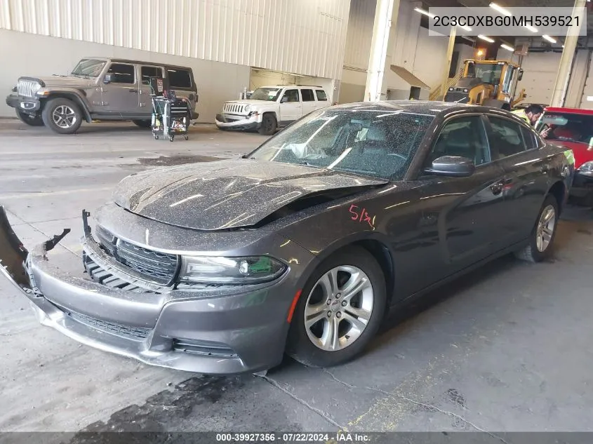 2021 Dodge Charger Sxt Rwd VIN: 2C3CDXBG0MH539521 Lot: 39927356