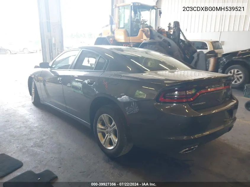 2021 Dodge Charger Sxt Rwd VIN: 2C3CDXBG0MH539521 Lot: 39927356