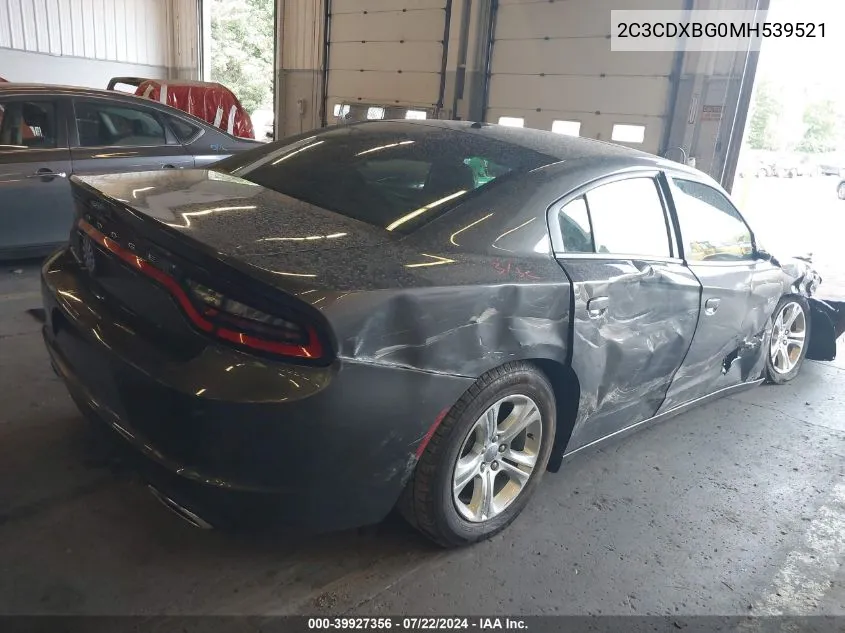 2021 Dodge Charger Sxt Rwd VIN: 2C3CDXBG0MH539521 Lot: 39927356