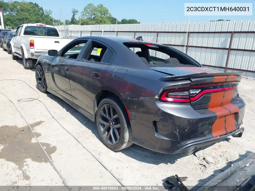 2C3CDXCT1MH640031 2021 Dodge Charger R/T Rwd