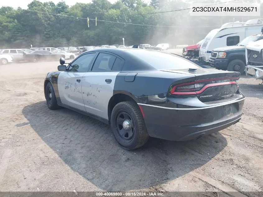 2021 Dodge Charger Police Rwd VIN: 2C3CDXAT4MH529671 Lot: 40069803