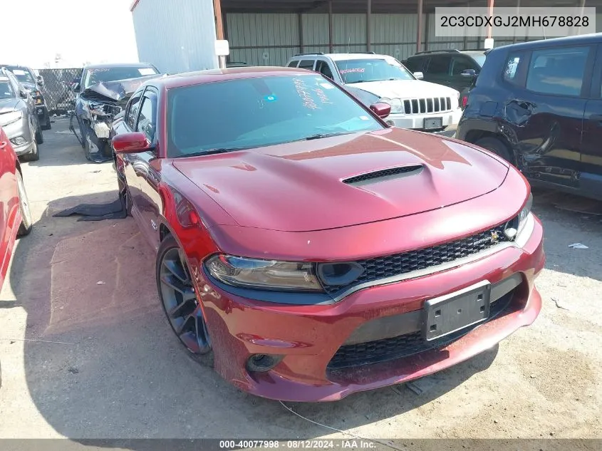 2021 Dodge Charger Scat Pack Rwd VIN: 2C3CDXGJ2MH678828 Lot: 40077998