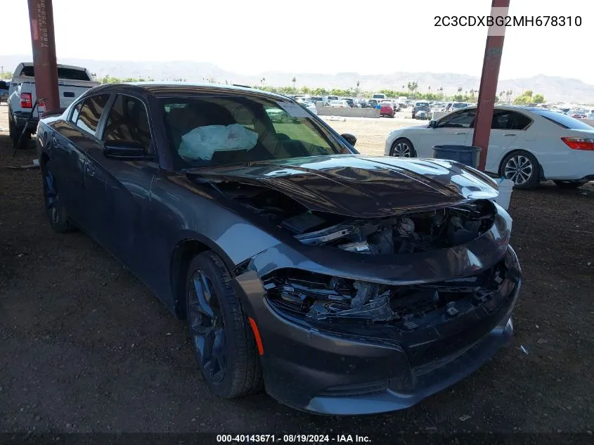 2C3CDXBG2MH678310 2021 Dodge Charger Sxt Rwd