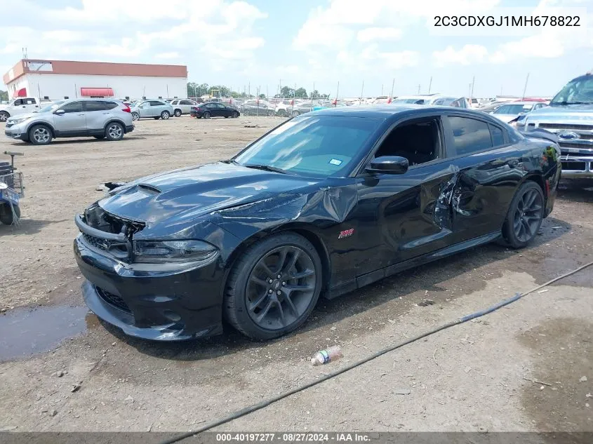 2021 Dodge Charger Scat Pack Rwd VIN: 2C3CDXGJ1MH678822 Lot: 40197277