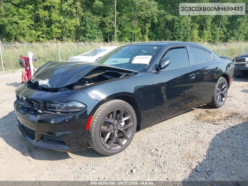 2021 Dodge Charger Sxt Rwd VIN: 2C3CDXBG0MH659433 Lot: 40200108