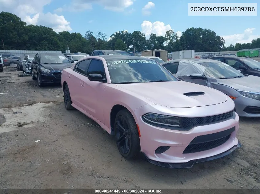 2021 Dodge Charger R/T Rwd VIN: 2C3CDXCT5MH639786 Lot: 40241449