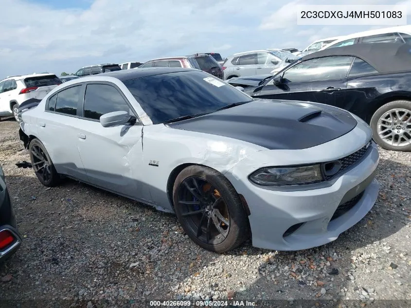 2021 Dodge Charger Scat Pack VIN: 2C3CDXGJ4MH501083 Lot: 40266099