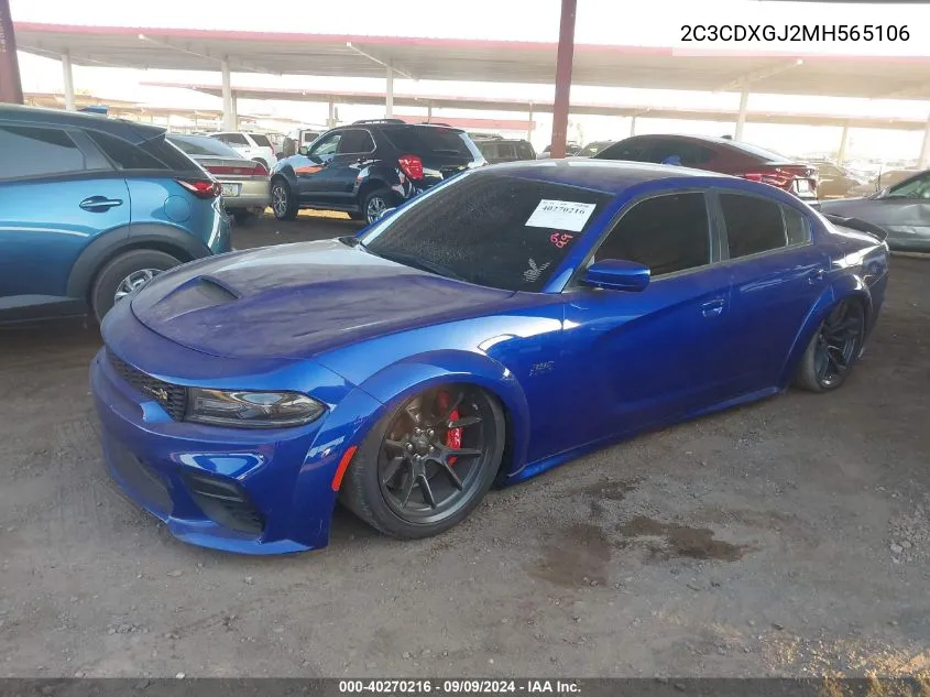 2021 Dodge Charger Scat Pack Widebody Rwd VIN: 2C3CDXGJ2MH565106 Lot: 40270216