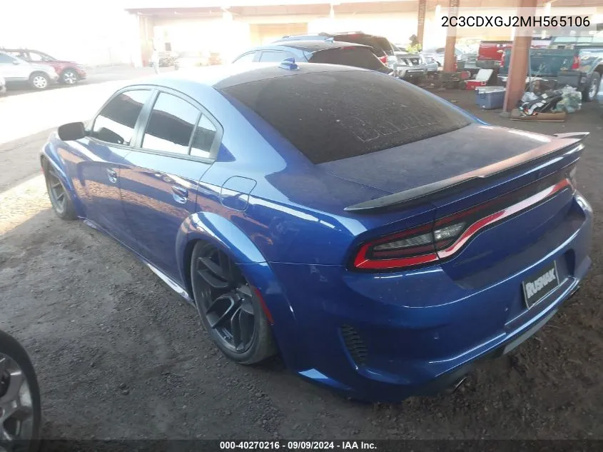 2021 Dodge Charger Scat Pack Widebody Rwd VIN: 2C3CDXGJ2MH565106 Lot: 40270216