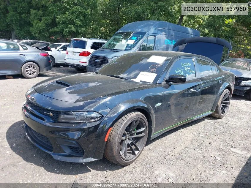 2021 Dodge Charger Scat Pack Widebody Rwd VIN: 2C3CDXGJXMH537960 Lot: 40296277