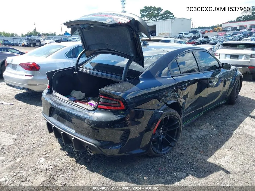 2021 Dodge Charger Scat Pack Widebody Rwd VIN: 2C3CDXGJXMH537960 Lot: 40296277