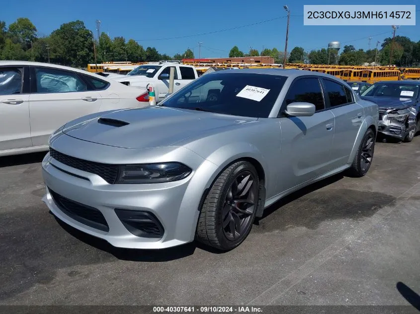 2021 Dodge Charger Scat Pack Widebody Rwd VIN: 2C3CDXGJ3MH614572 Lot: 40307641