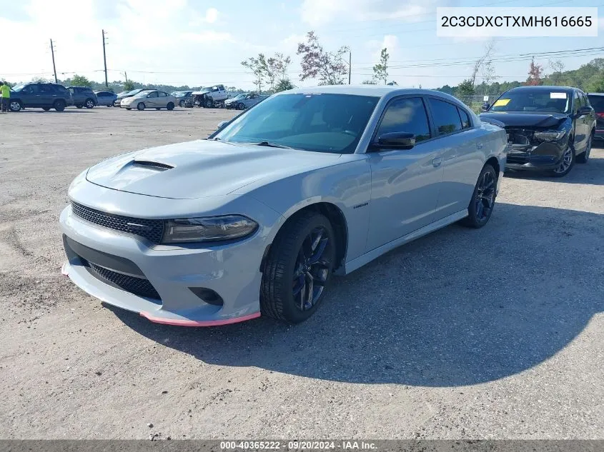 2021 Dodge Charger R/T Rwd VIN: 2C3CDXCTXMH616665 Lot: 40365222