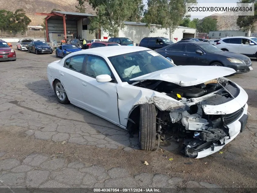 2021 Dodge Charger Sxt Rwd VIN: 2C3CDXBGXMH624804 Lot: 40367054