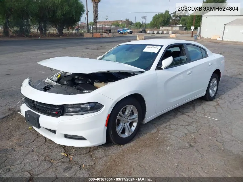 2021 Dodge Charger Sxt Rwd VIN: 2C3CDXBGXMH624804 Lot: 40367054