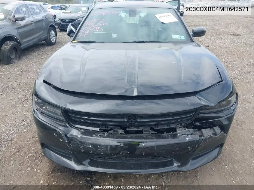 2C3CDXBG4MH642571 2021 Dodge Charger Sxt Rwd