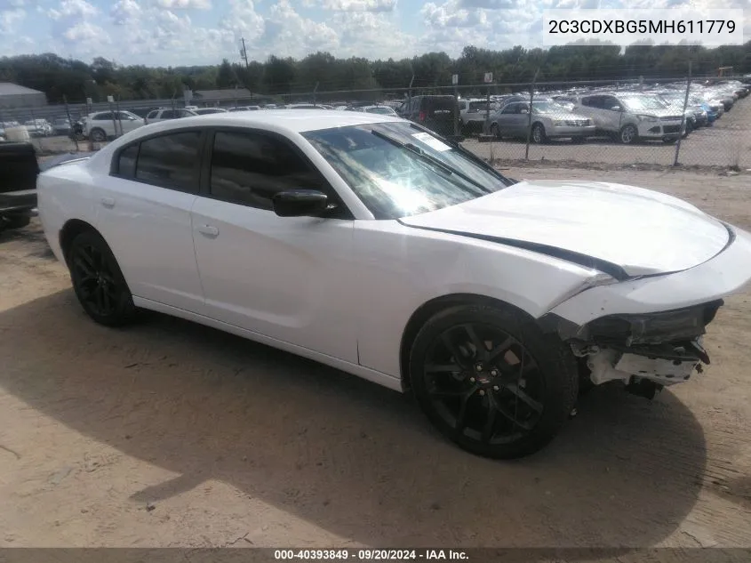 2C3CDXBG5MH611779 2021 Dodge Charger Sxt Rwd