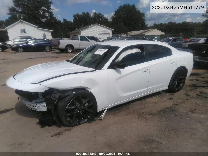 2C3CDXBG5MH611779 2021 Dodge Charger Sxt Rwd