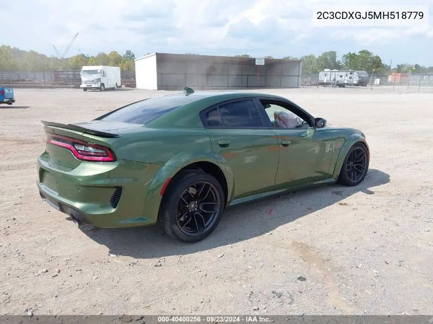 2021 Dodge Charger Scat Pack Widebody Rwd VIN: 2C3CDXGJ5MH518779 Lot: 40400256