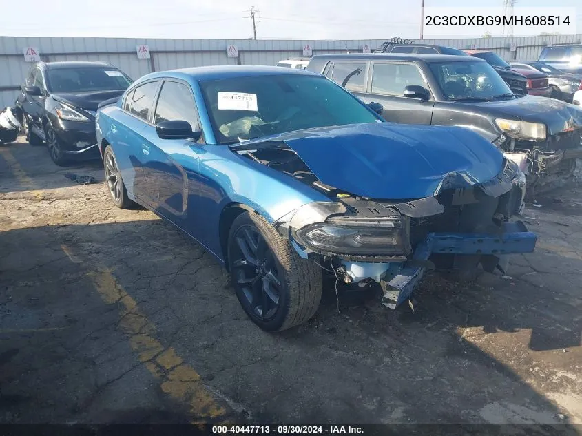 2021 Dodge Charger Sxt VIN: 2C3CDXBG9MH608514 Lot: 40447713