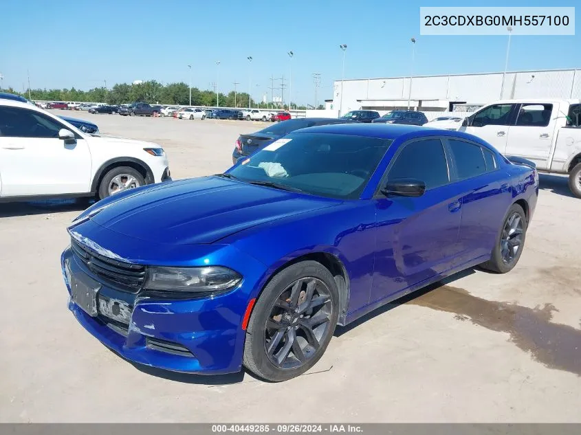 2C3CDXBG0MH557100 2021 Dodge Charger Sxt