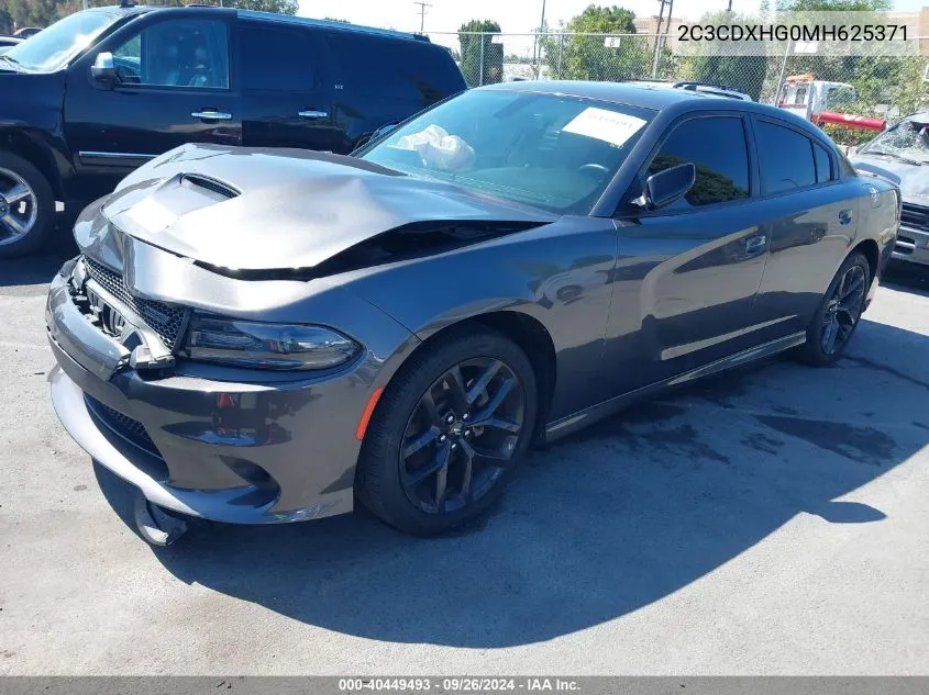 2021 Dodge Charger Gt Rwd VIN: 2C3CDXHG0MH625371 Lot: 40449493