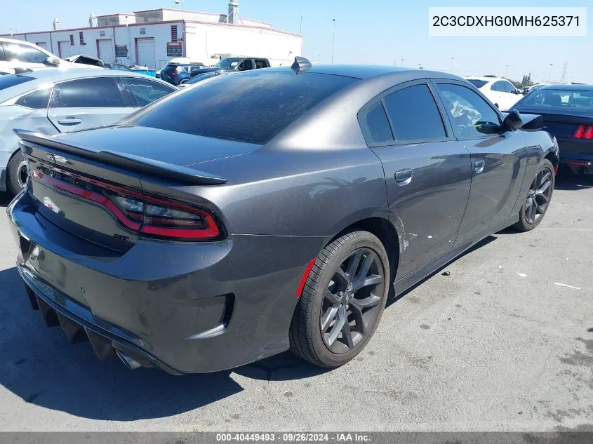 2021 Dodge Charger Gt Rwd VIN: 2C3CDXHG0MH625371 Lot: 40449493