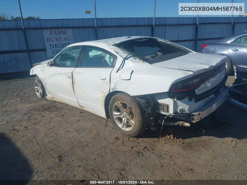 2C3CDXBG4MH587765 2021 Dodge Charger Sxt