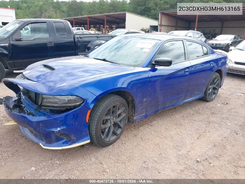 2C3CDXHG3MH613165 2021 Dodge Charger Gt