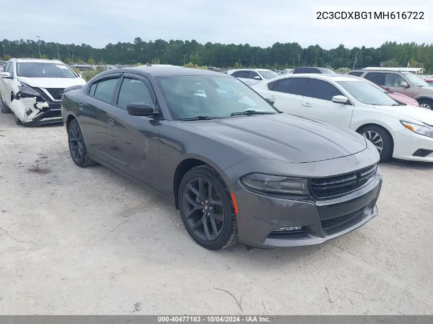 2021 Dodge Charger Sxt Rwd VIN: 2C3CDXBG1MH616722 Lot: 40477183