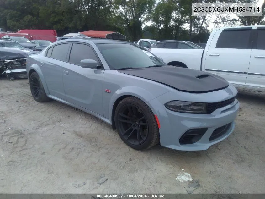 2021 Dodge Charger Scat Pack Widebody Rwd VIN: 2C3CDXGJXMH584714 Lot: 40490927