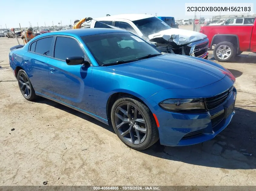 2021 Dodge Charger Sxt Rwd VIN: 2C3CDXBG0MH562183 Lot: 40564805