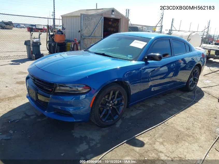 2021 Dodge Charger Sxt Rwd VIN: 2C3CDXBG0MH562183 Lot: 40564805