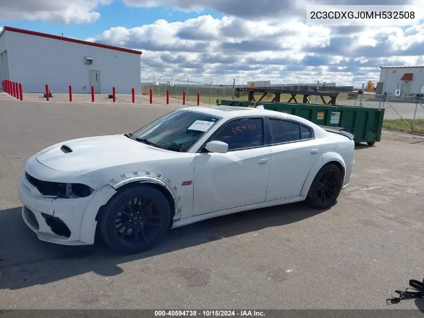 2021 Dodge Charger Scat Pack Widebody Rwd VIN: 2C3CDXGJ0MH532508 Lot: 40594738