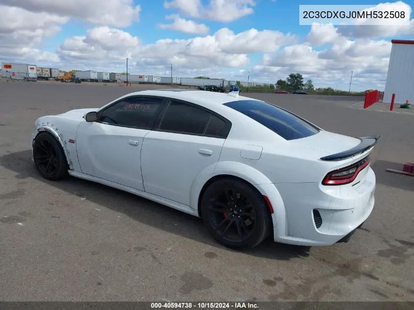 2021 Dodge Charger Scat Pack Widebody Rwd VIN: 2C3CDXGJ0MH532508 Lot: 40594738