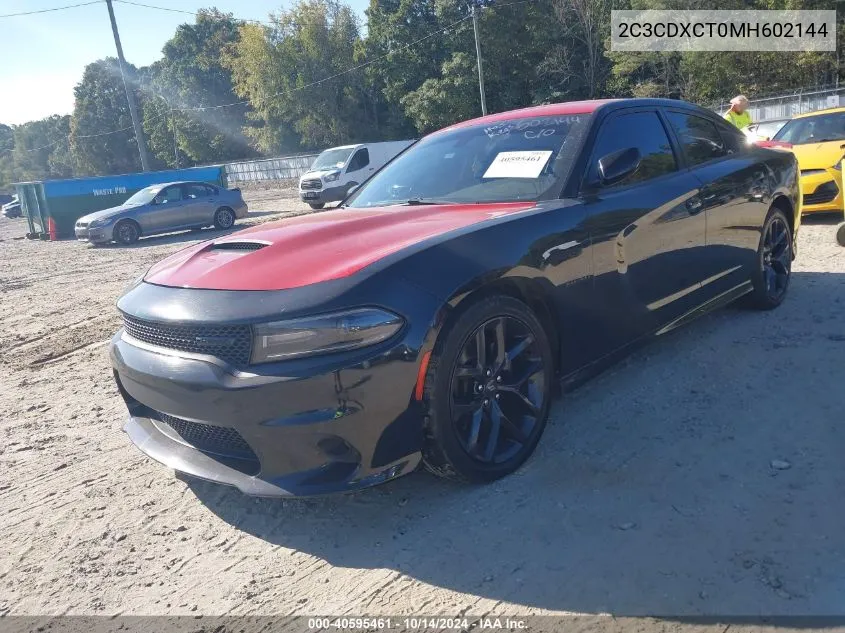 2021 Dodge Charger R/T Rwd VIN: 2C3CDXCT0MH602144 Lot: 40595461