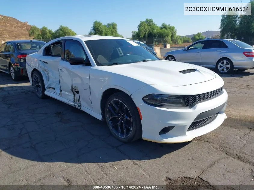 2021 Dodge Charger Gt Rwd VIN: 2C3CDXHG9MH616524 Lot: 40596706