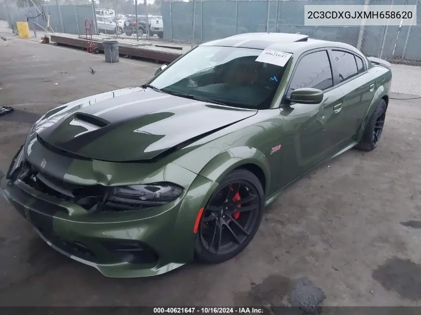 2021 Dodge Charger Scat Pack Widebody Rwd VIN: 2C3CDXGJXMH658620 Lot: 40621647