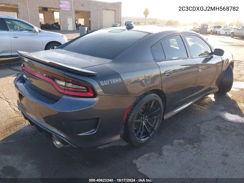 2021 Dodge Charger Scat Pack VIN: 2C3CDXGJ2MH568782 Lot: 40623340