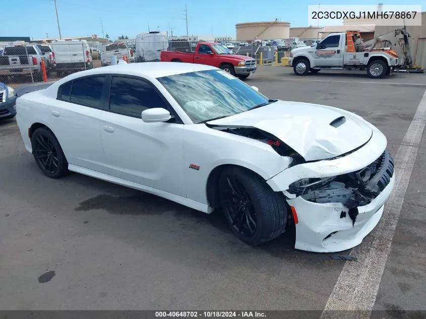 2021 Dodge Charger Scat Pack Rwd VIN: 2C3CDXGJ1MH678867 Lot: 40648702