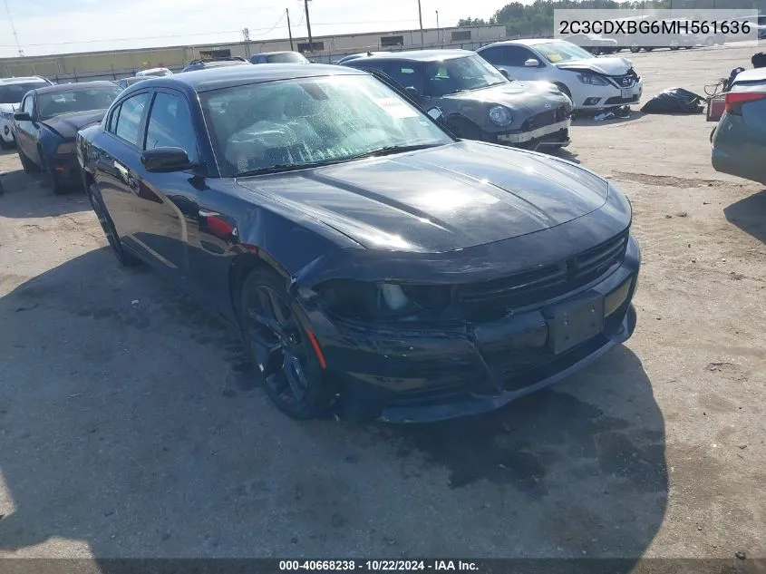 2C3CDXBG6MH561636 2021 Dodge Charger Sxt Rwd