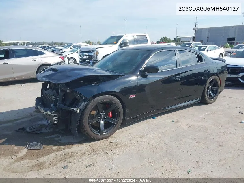 2021 Dodge Charger Scat Pack Rwd VIN: 2C3CDXGJ6MH540127 Lot: 40671557