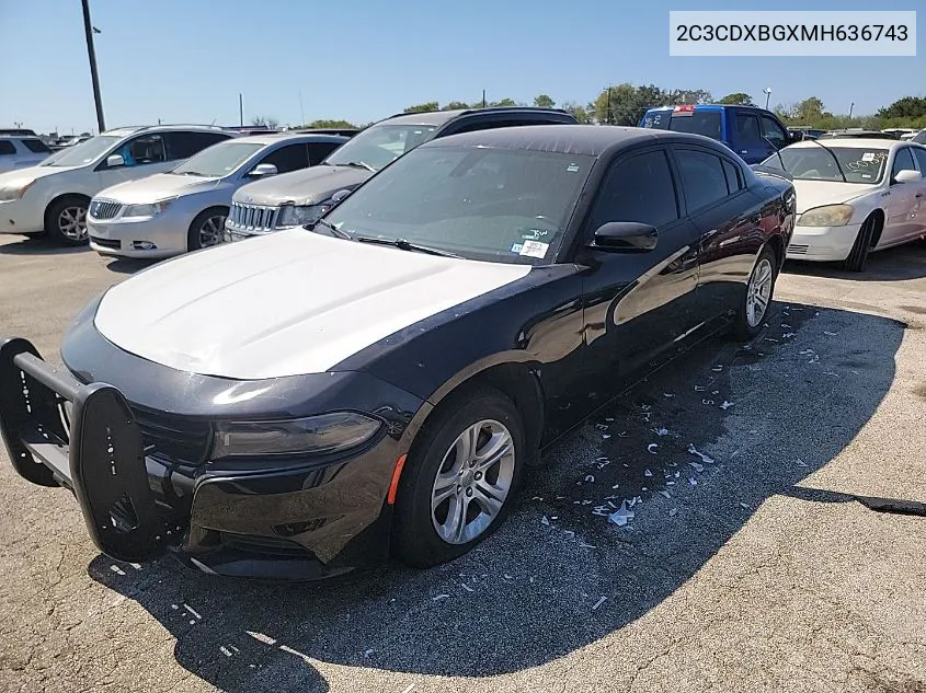 2021 Dodge Charger Sxt VIN: 2C3CDXBGXMH636743 Lot: 40692582