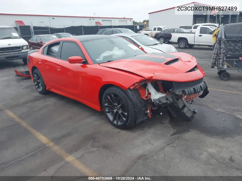 2021 Dodge Charger R/T Rwd VIN: 2C3CDXCT9MH527489 Lot: 40703669